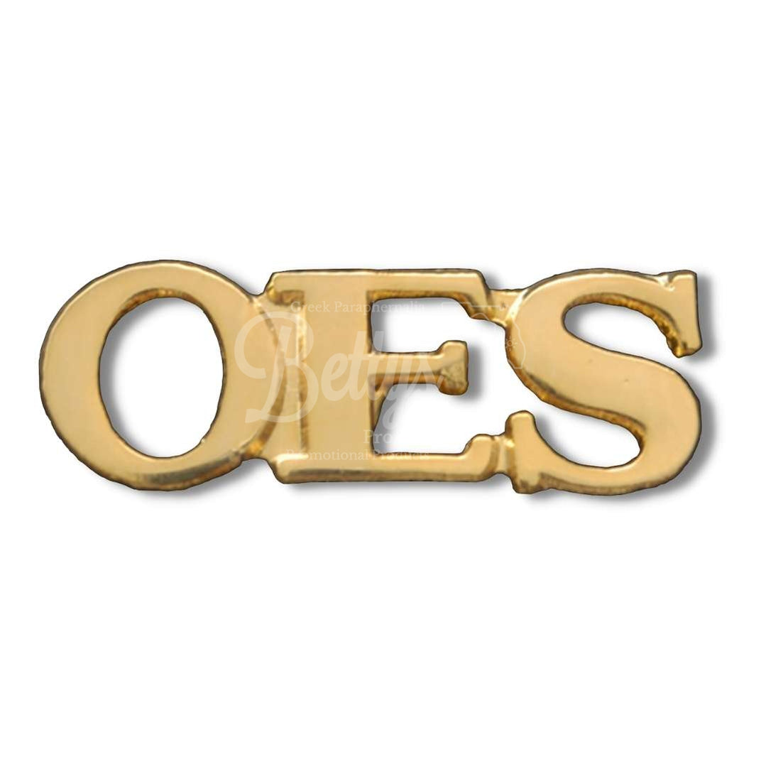 Order of Eastern Star OES Greek Letters Lapel Pin-Gold-Order of Eastern Star Paraphernalia-Order of Eastern Star Lapel Pin-Betty's Promos Plus