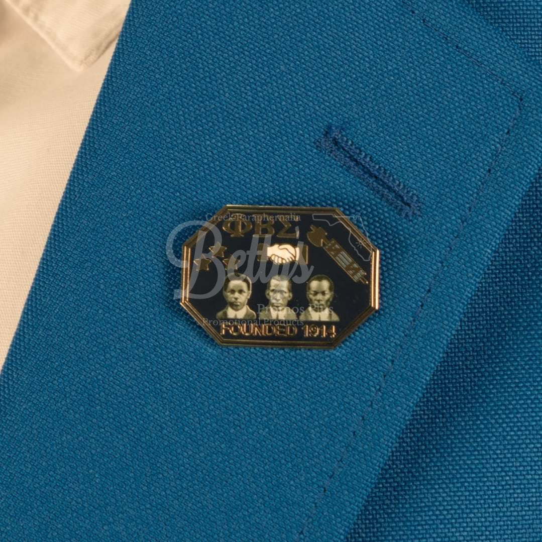 Phi Beta Sigma ΦΒΣ 3 Founders Greek Lapel Pin-Phi Beta Sigma Paraphernalia-Phi Beta Sigma Lapel Pin-Betty's Promos Plus
