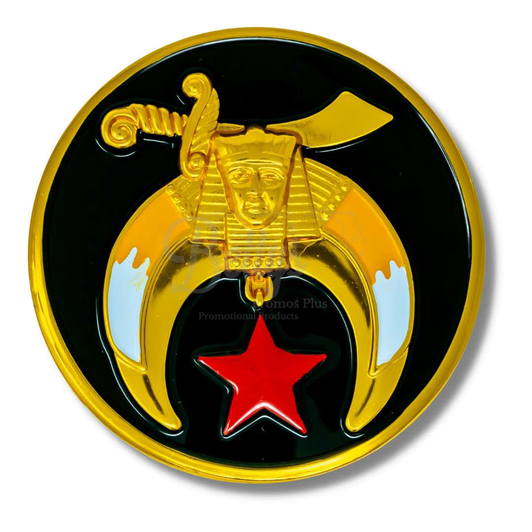 Shriner Car Emblem Auto Bumper Decal-Black-Masonic Paraphernalia-Masonic Auto Decal-Betty's Promos Plus